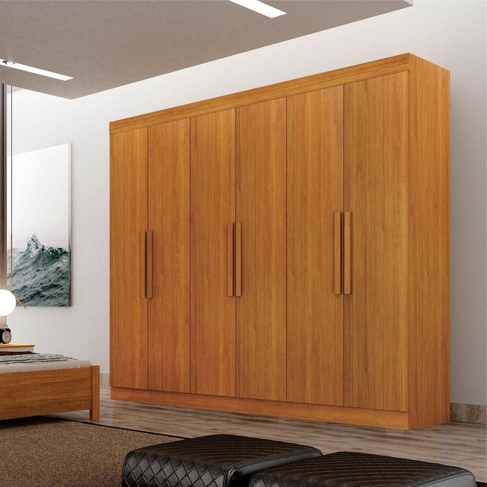 Guarda-roupas para Quarto 6 Portas Delta Cinamomo