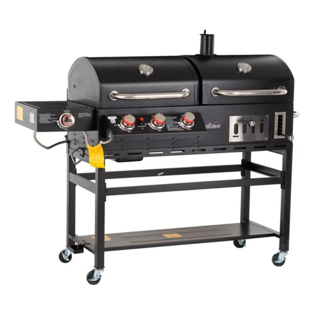 Churrasqueira Americana Hibrida Gas & Carvao Black Premium