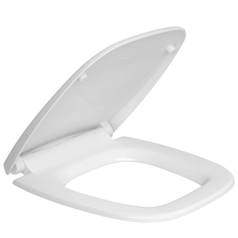 Assento Sanitário de Plástico Deca Flex, Soft Close, Branco