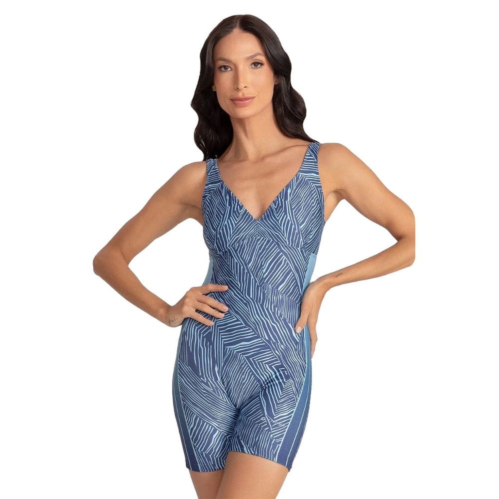 Maio Macaquinho Natação Trinys 3588 Estampado Feminino