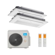 Ar Condicionado Bi Split Inverter Midea 36.000 Btus (2x Evap Cassete 1 Via 18.000) Quente e Frio 220v