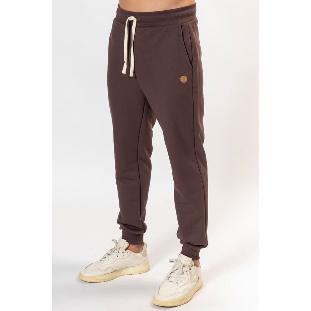 Calça Masculina Moletom Básica Marrom Chocolate