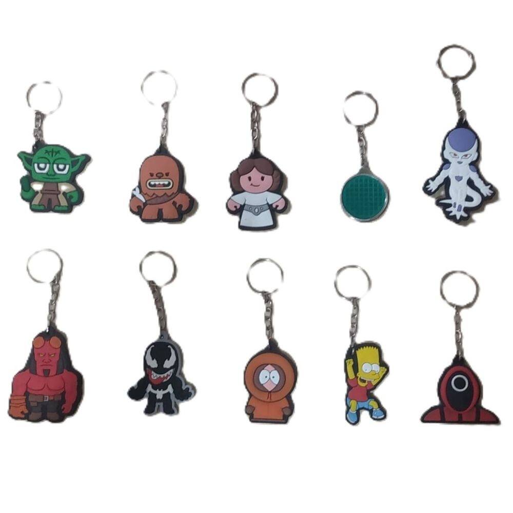 Kit 35 Chaveiros Personagens Diversos