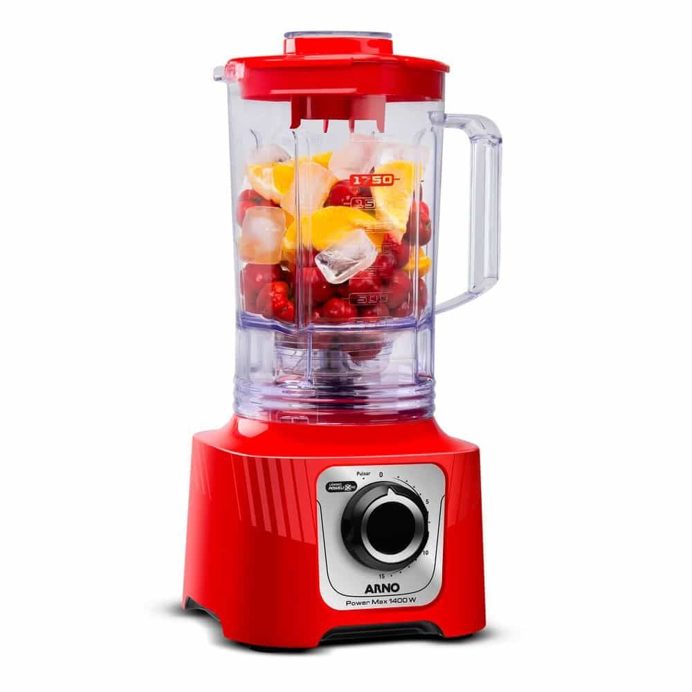 Liquidificador Power Max Arno 1400W LN63 Vermelho 220V