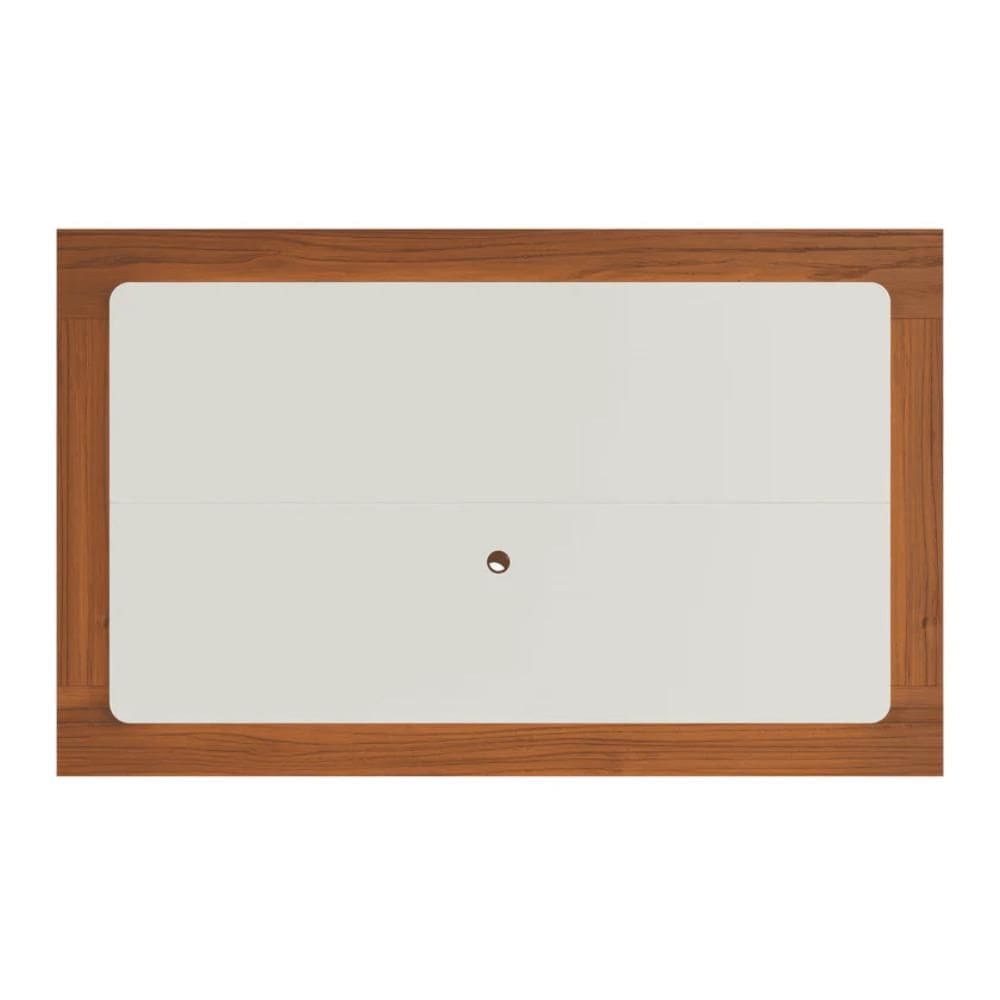 Painel para Tv até 75 Polegadas Off White e Freijó 180cm