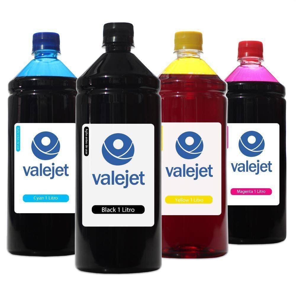 Kit 4 Tintas Para Canon G6010 Cmyk 1 Litro Valejet