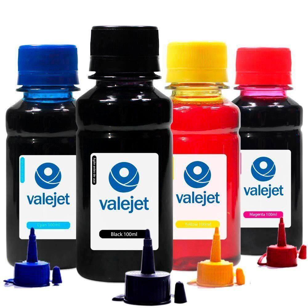 Kit 4 Tintas Para Epson L1455 Ecotank Cmyk 100ml Valejet