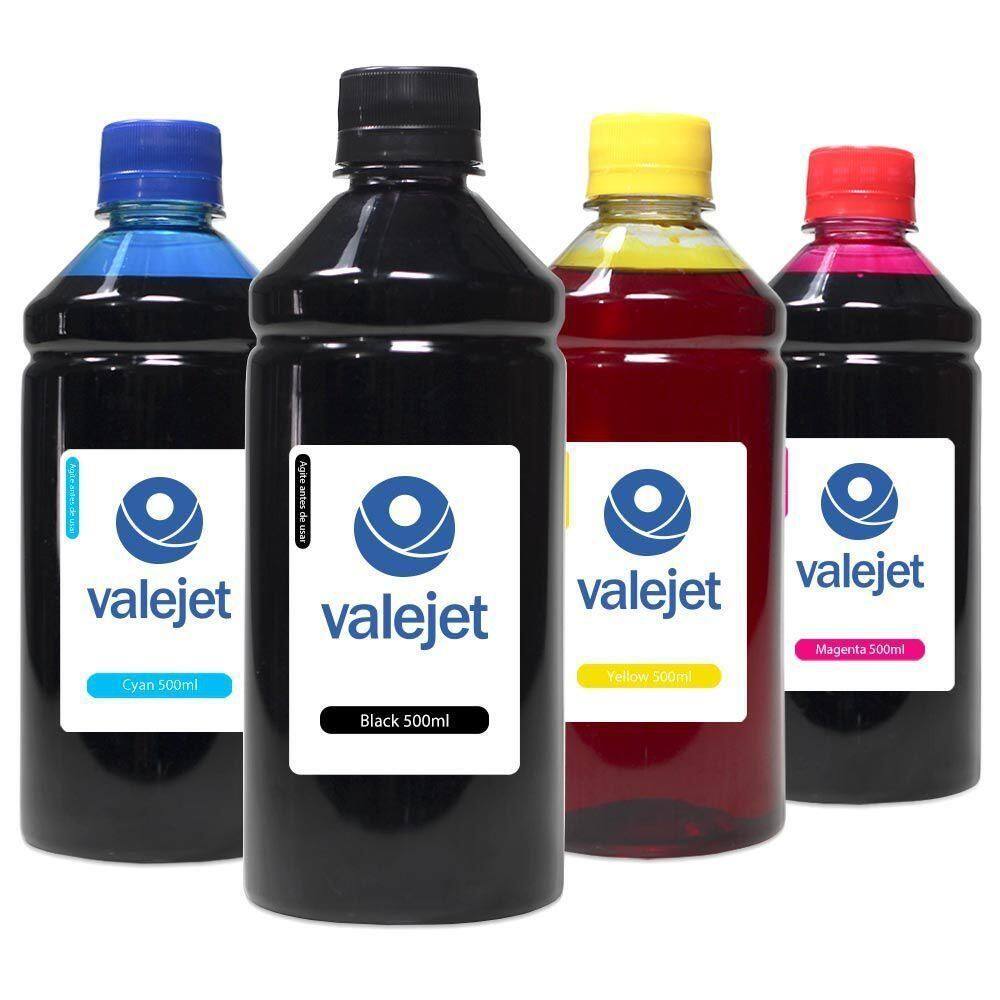 Kit 4 Tintas Para Canon G7010 Cmyk 500ml Valejet