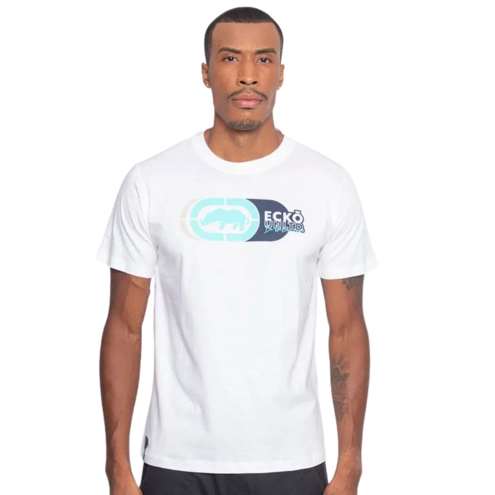 Camiseta Masculina Ecko Slice Branca EK104 Branco