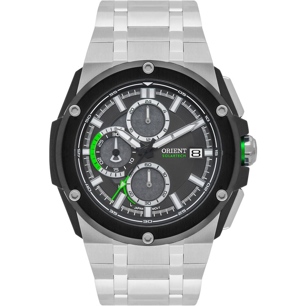 Relógio Orient Solartech Masculino Cronógrafo Mbssc258 P1sx