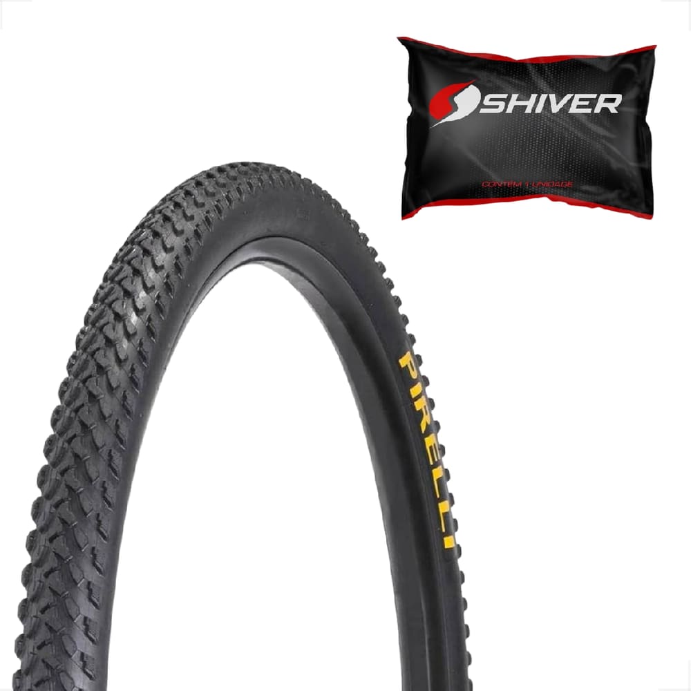 Pneu Bicicleta Mtb Pirelli Aro 26 x 2.0 Scorpion MB2 Balão Cravo Banda Leve + Camara de ar Shiver