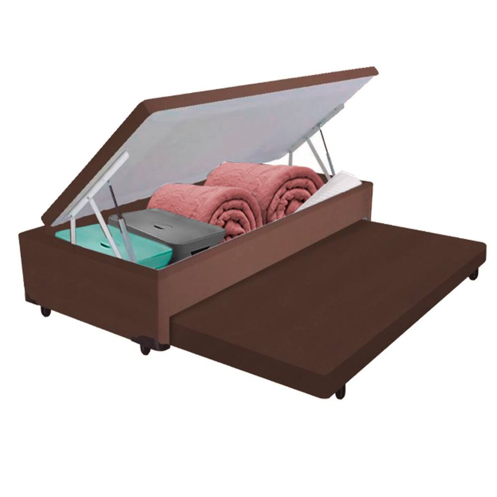 Bicama Box Baú com Cama Auxiliar Solteirão 96x203x44