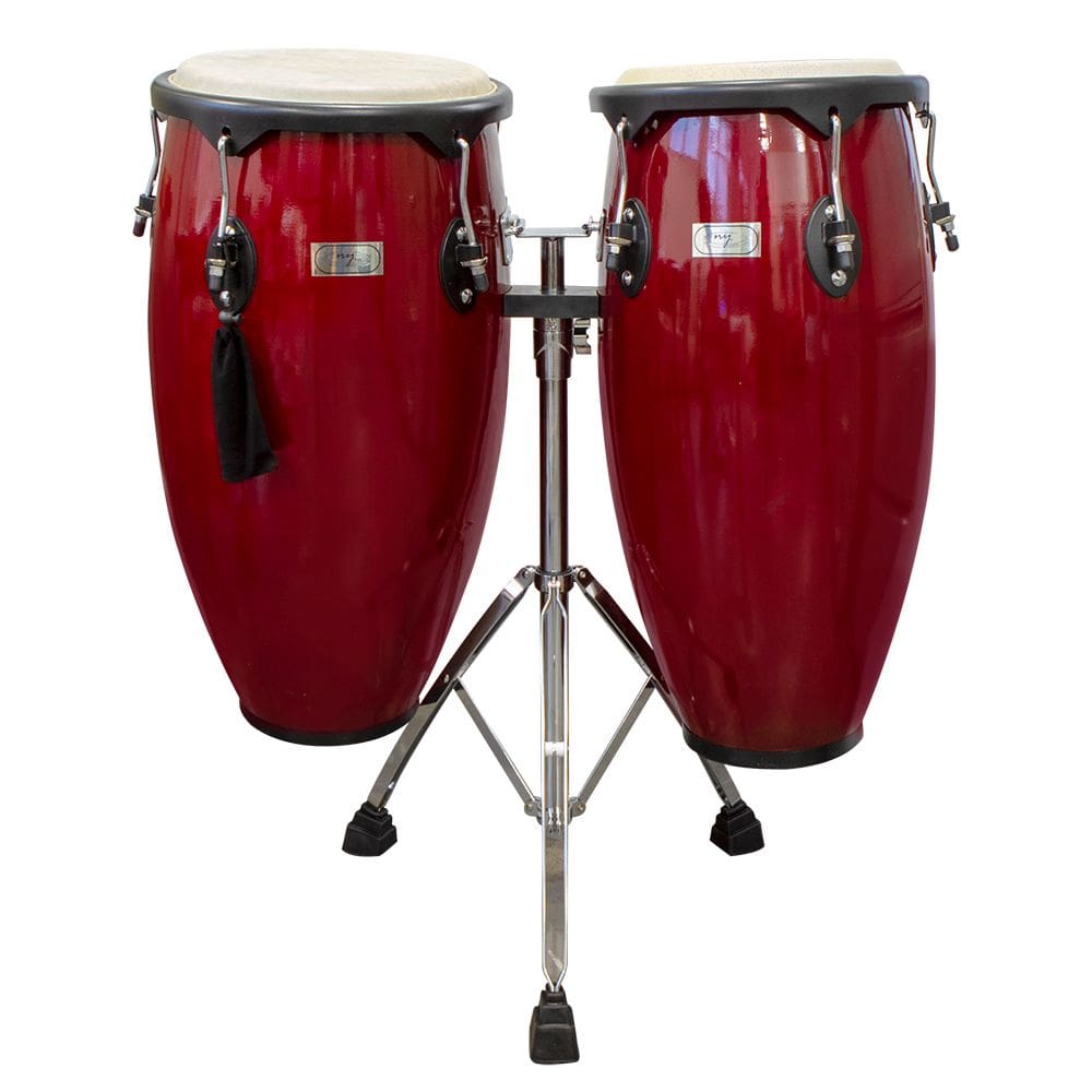 Par de Congas 11 e 12 Vermelha com Suporte New York