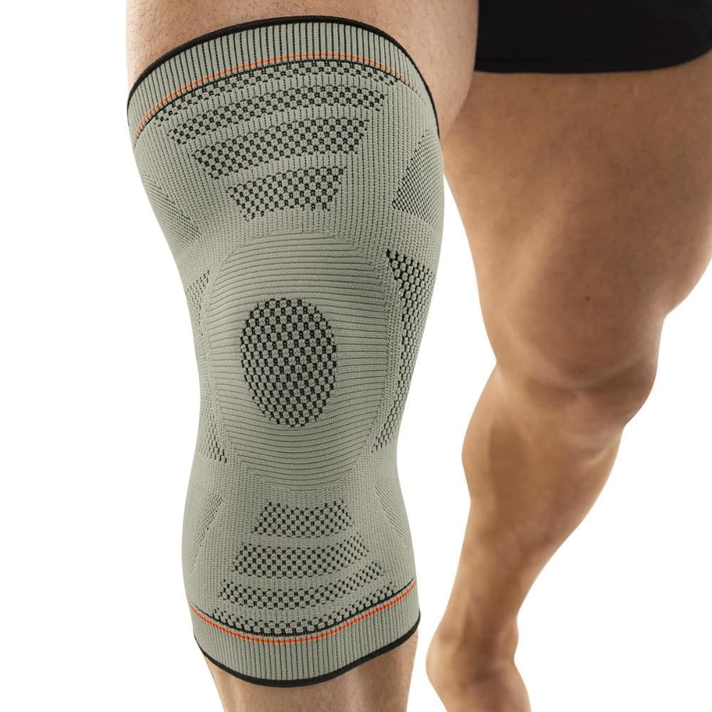Joelheira N1 Sport Linha Training Cinza e Laranja