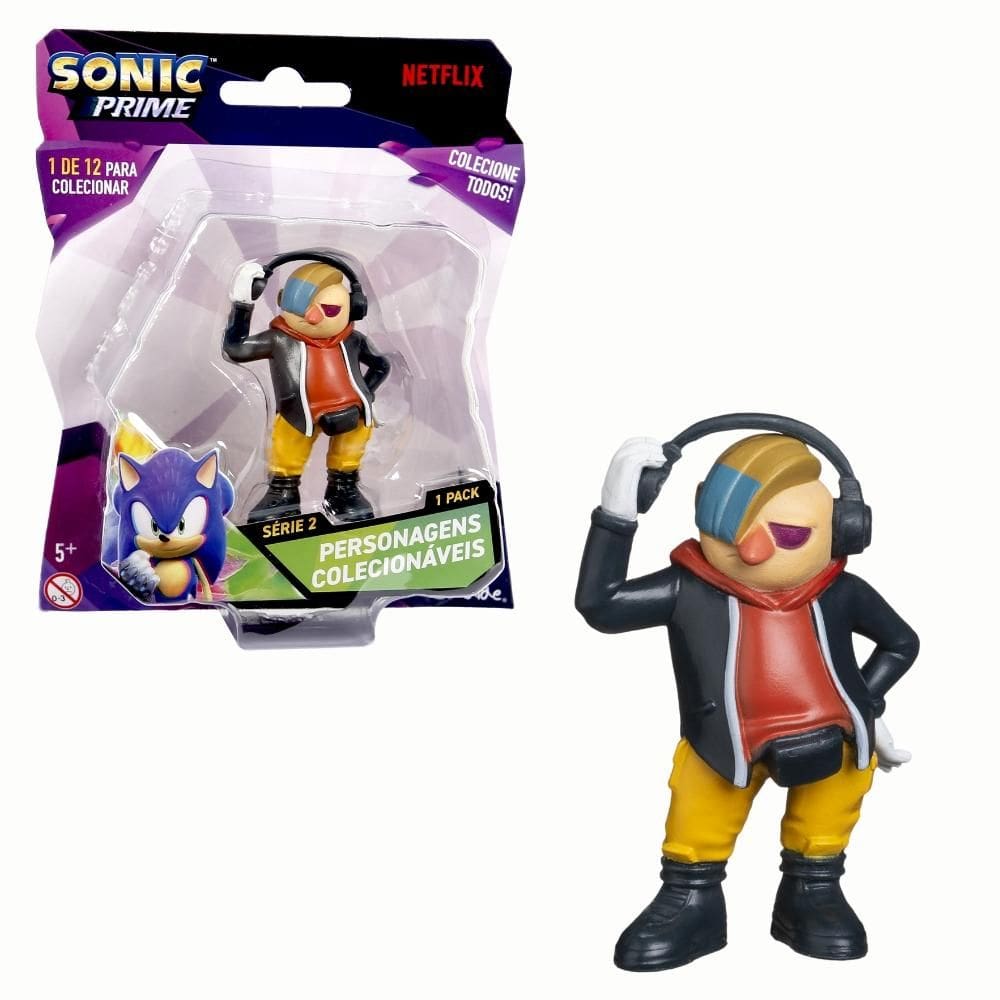 Boneco Colecionável 6,5cm Sonic Prime - Dr. Don`t