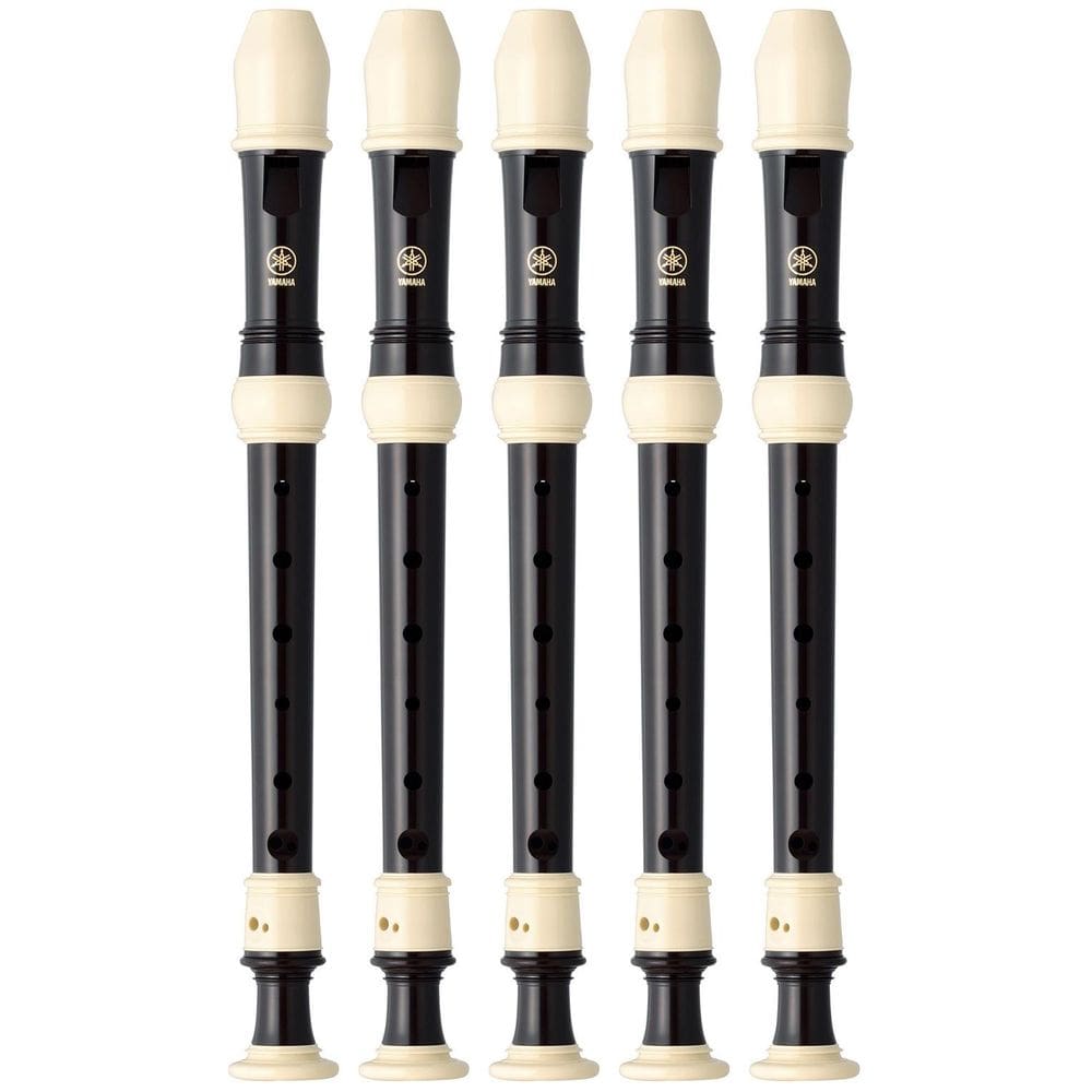 Kit 5 Flautas Doce Soprano Barroca Em C YRS-302BIII Yamaha