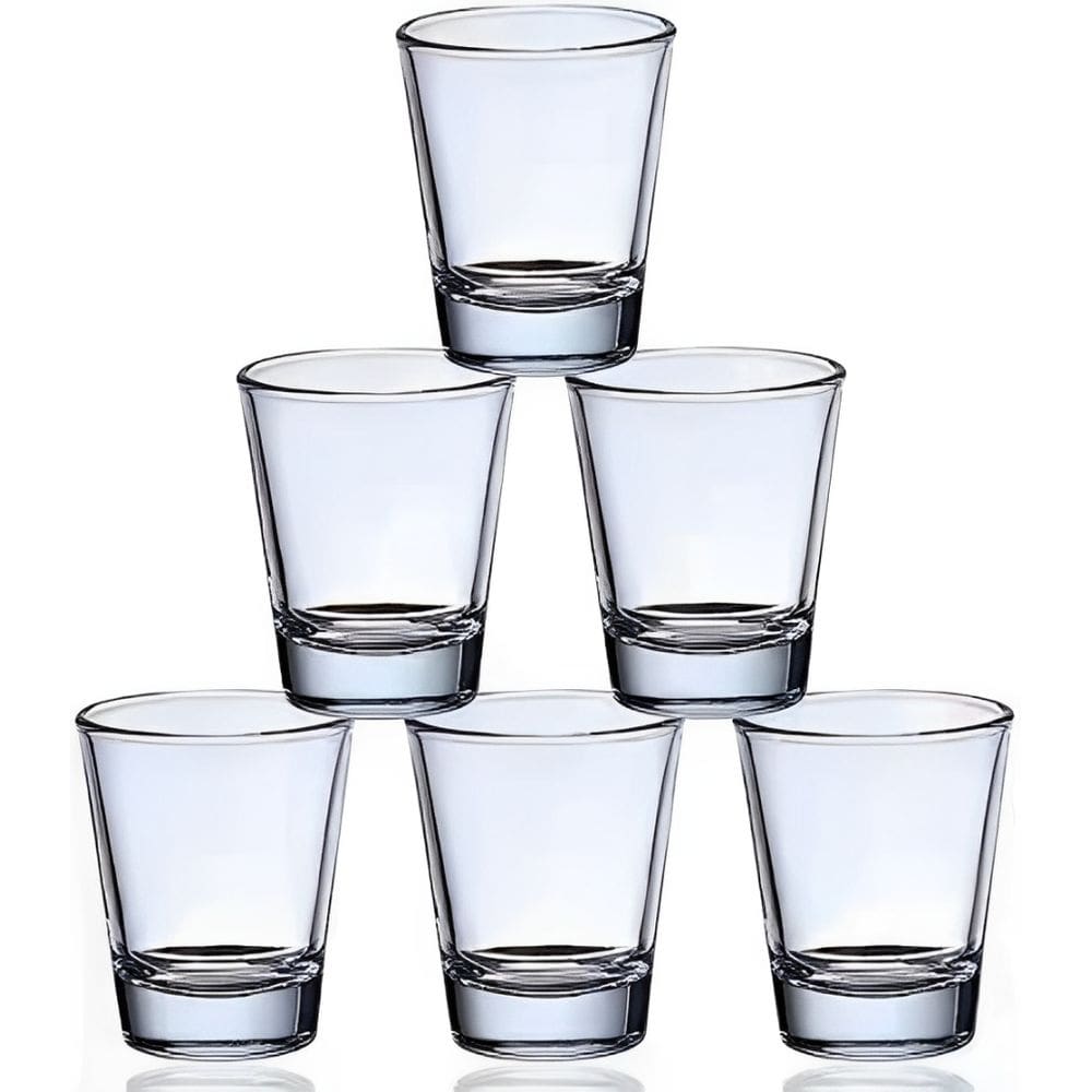 Conjunto 6 Copos de Vidro p/ Tequila Drinks Dose Shot 53ml