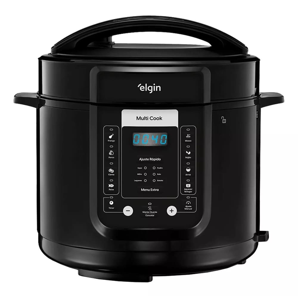 Panela De Pressão Digital Multi Cook 5l 900w Elgin Cor Preto Frequência 60 Hz 110v