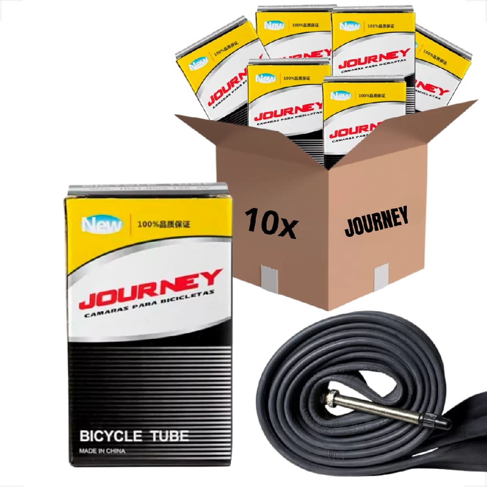 Kit 10 Unidades Camara De Ar Journey Aro 700 x 23 / 25 Bicicleta Speed Road