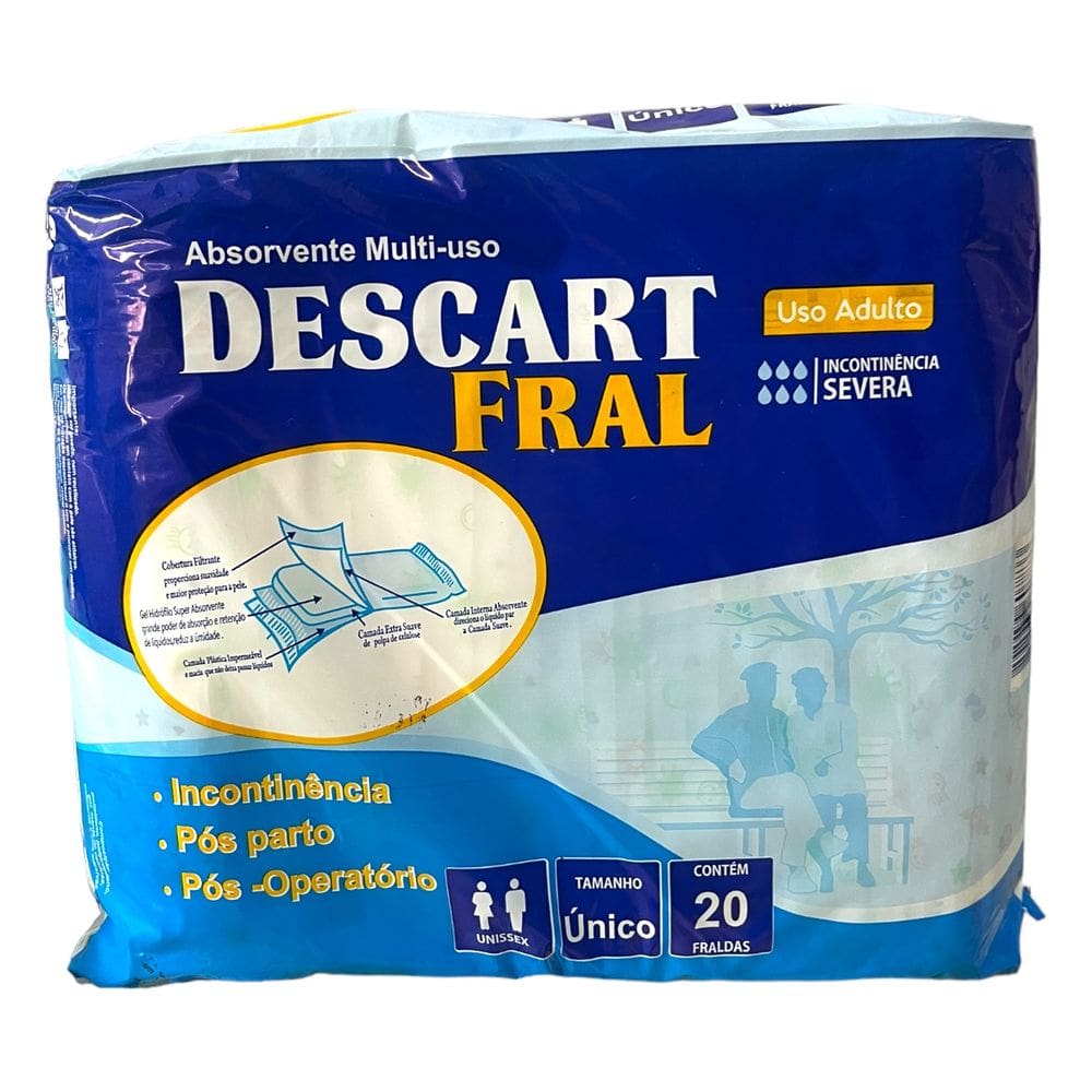 Absorvente Descart Fral Adulto C/20 Un