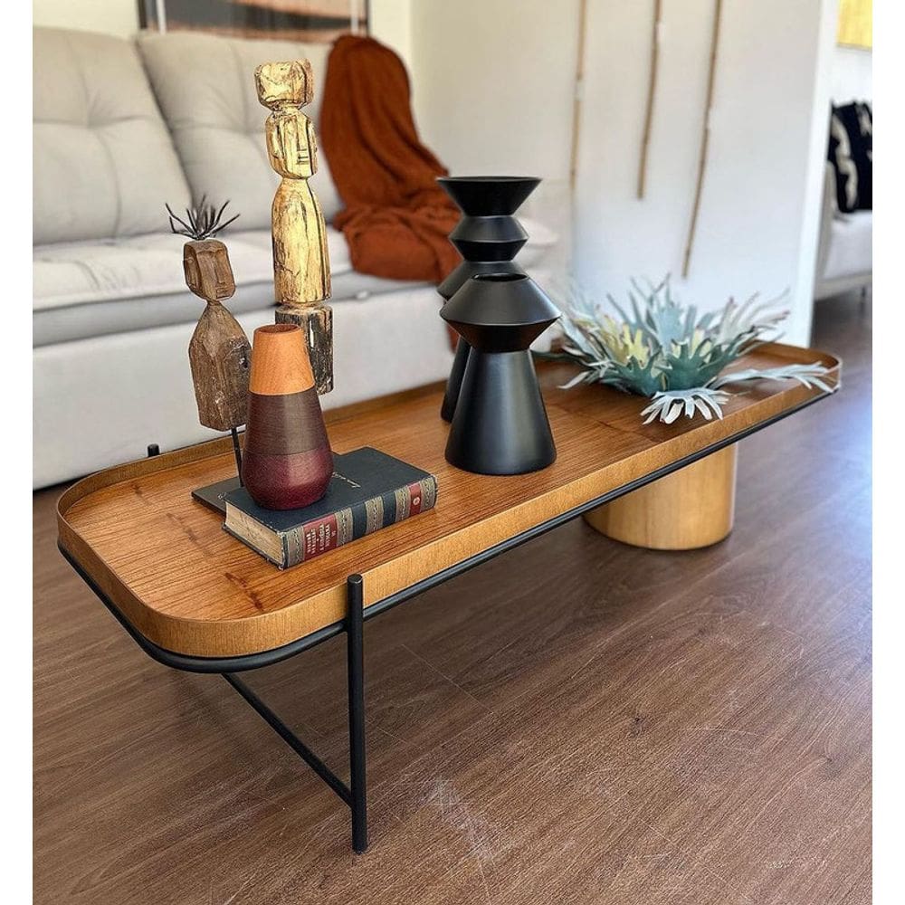 Mesa de Centro Decorativas Rústica Cachepô Montanhês Móveis