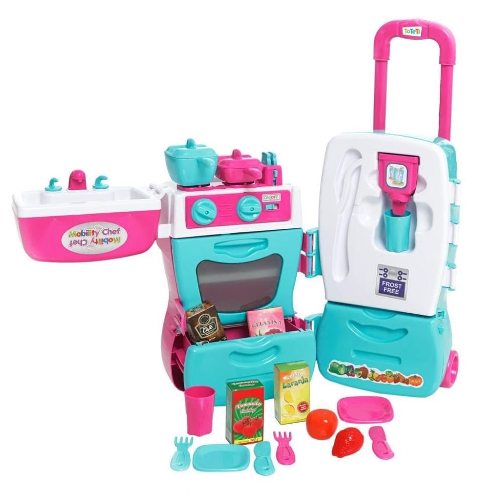 Brinquedo Cozinha Tateti Mobility Chef Colorida