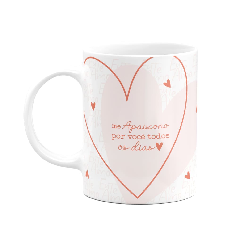 Caneca Namorados - Me apaixono por você todos os dias