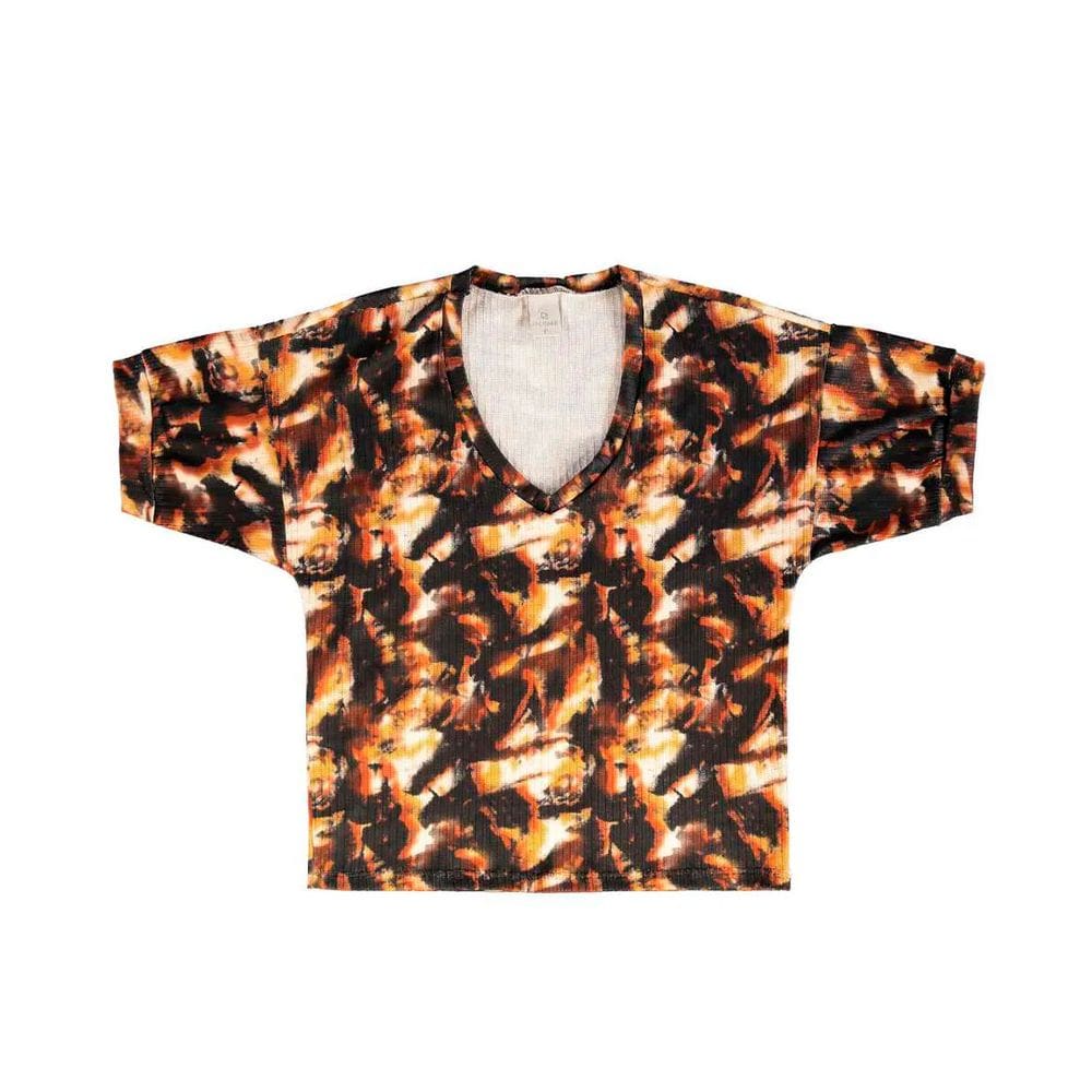 Blusa Feminina Malha Canelada Toque Moderno