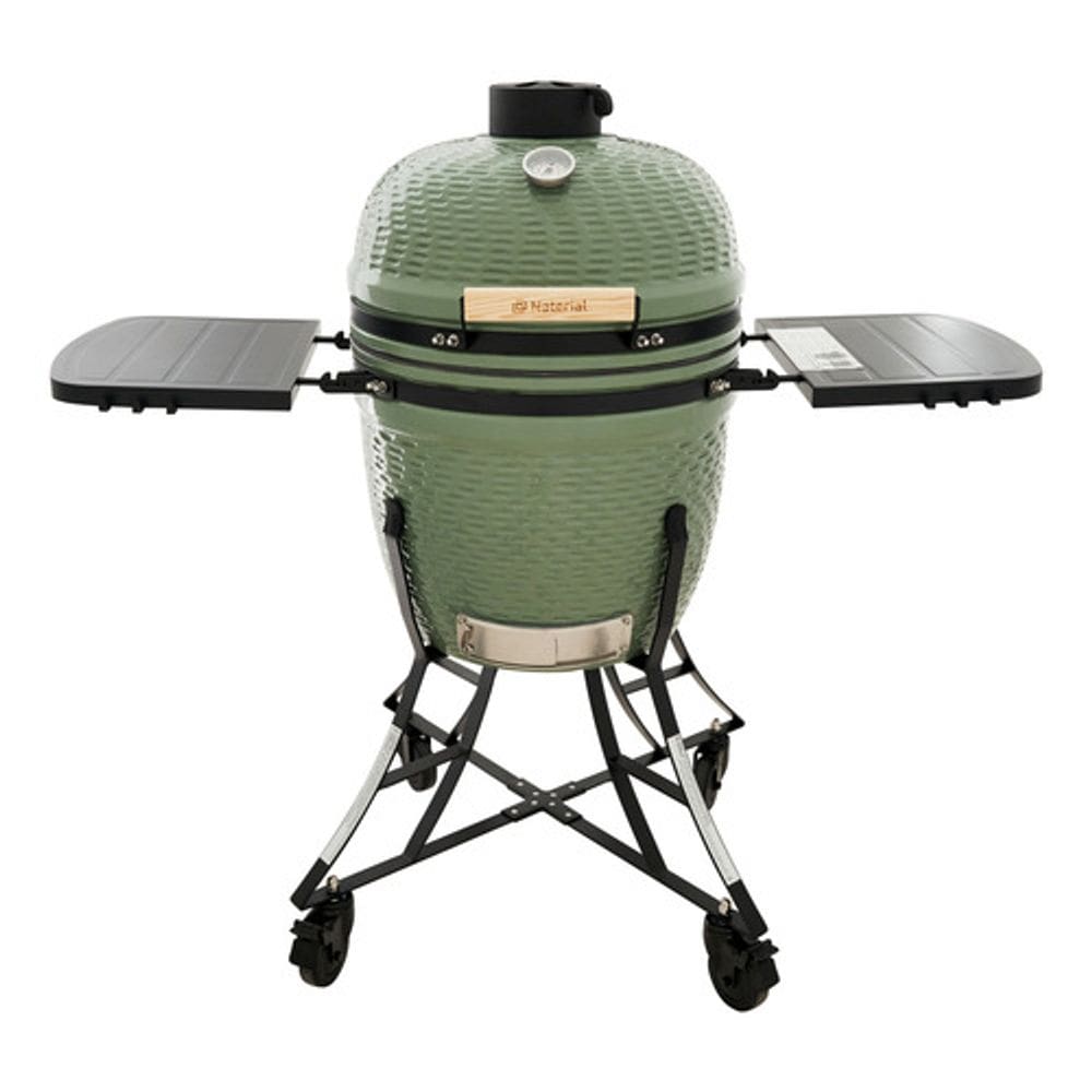 Churrasqueira A Bafo Carvao Movel Ceramica 120x74x46cm Verde