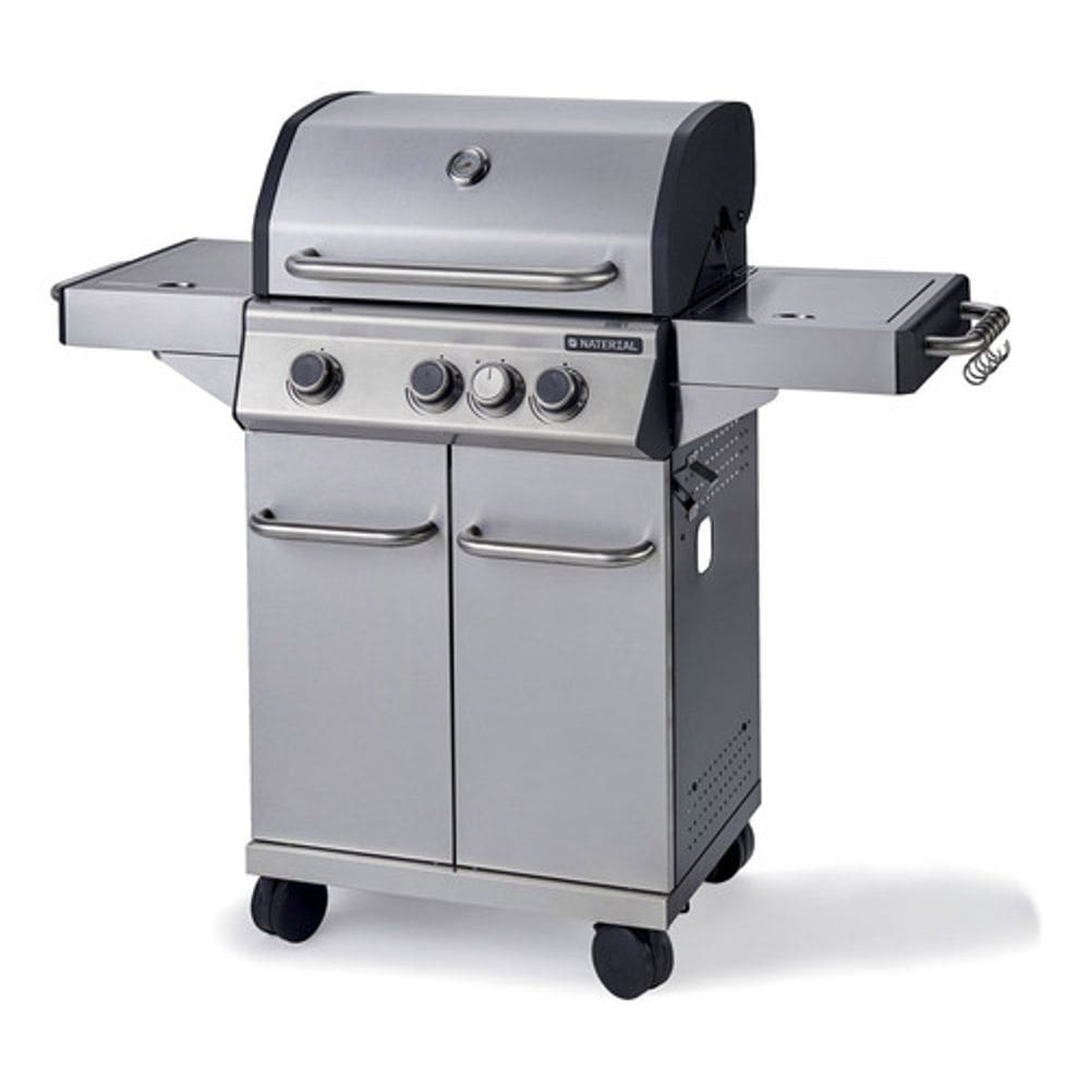 Churrasqueira A Gas 118x142x50cm Aco Inox 3 Queimadores + 1