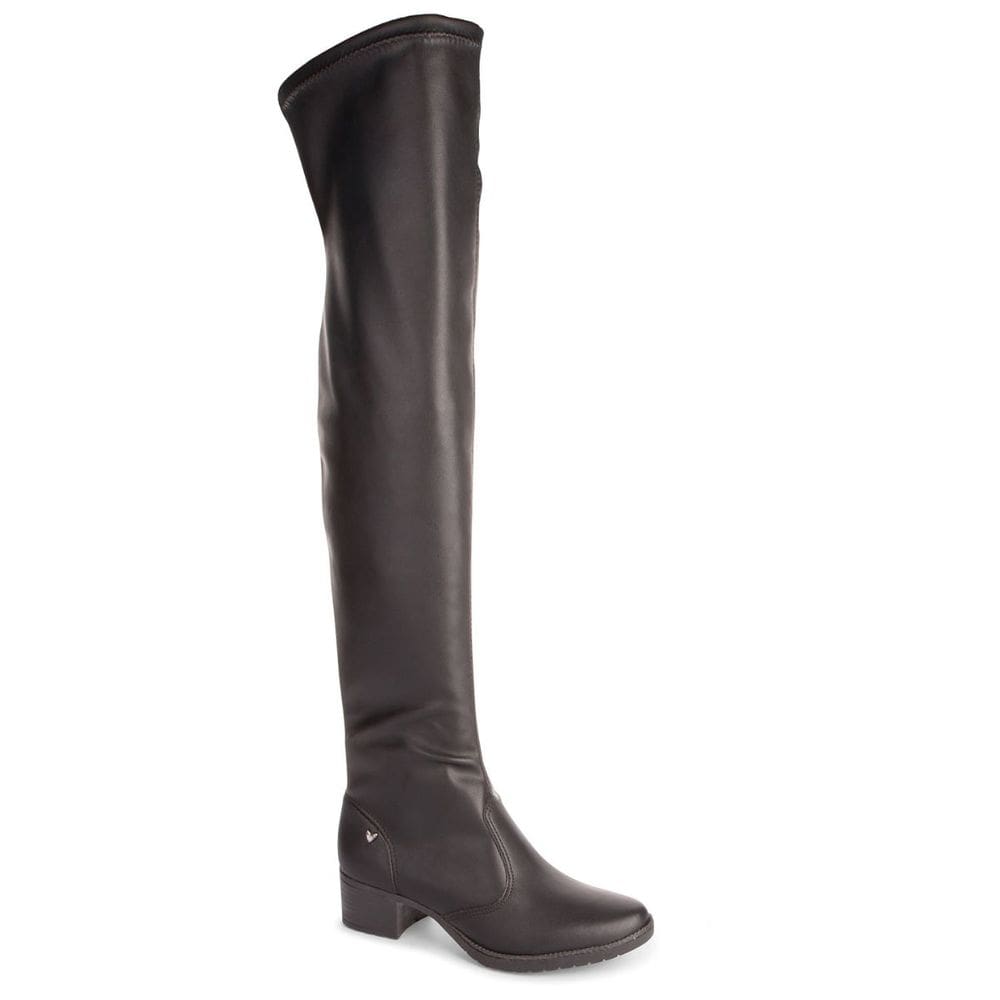Bota Over The Knee Cano Longo Feminina Preta Inverno ME124 - Feminino
