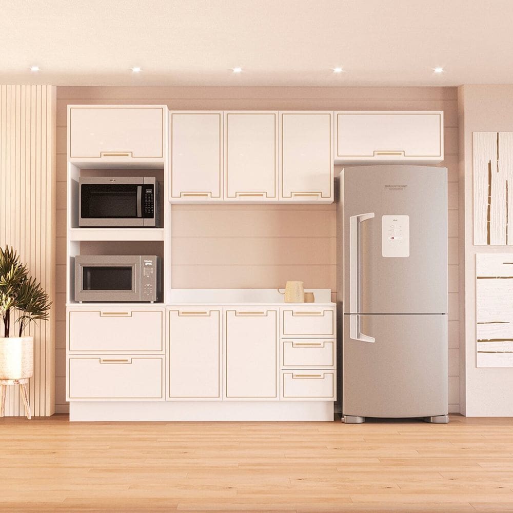 Cozinha Completa 4 Peças 224,5cm X 270cm Amara Branco