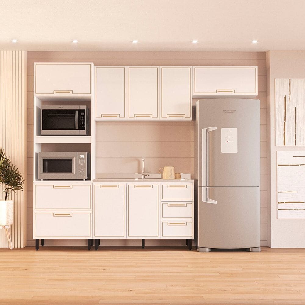 Cozinha Completa 4 Peças 224,5cm X 270cm Amara Branco