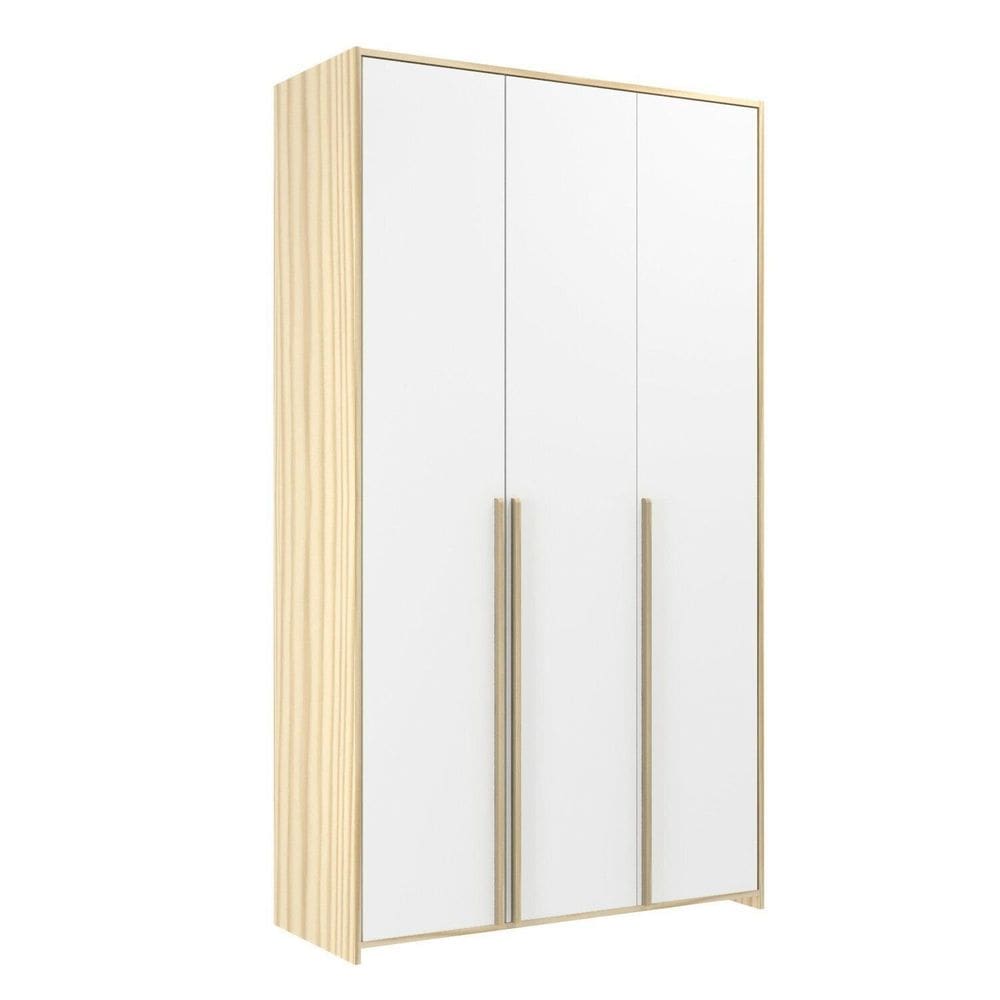 Guarda-roupa Infantil Mdf 3 Portas Modulado Branco/Marrom