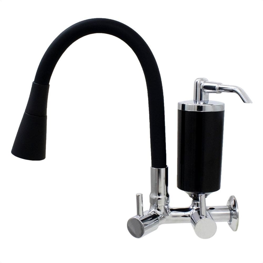 Torneira para Cozinha Flexível Duplo Jato Roddex Preto