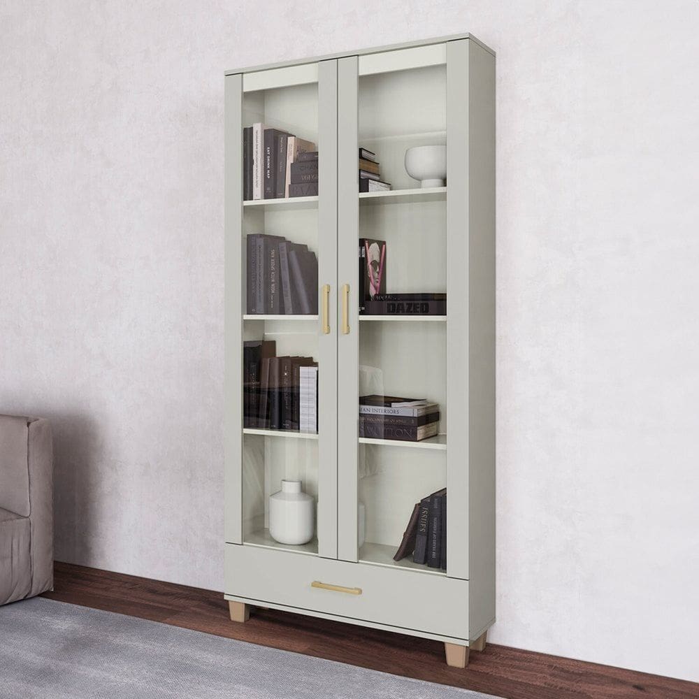 Armário para Escritório 2 Portas 100% Mdf Off White
