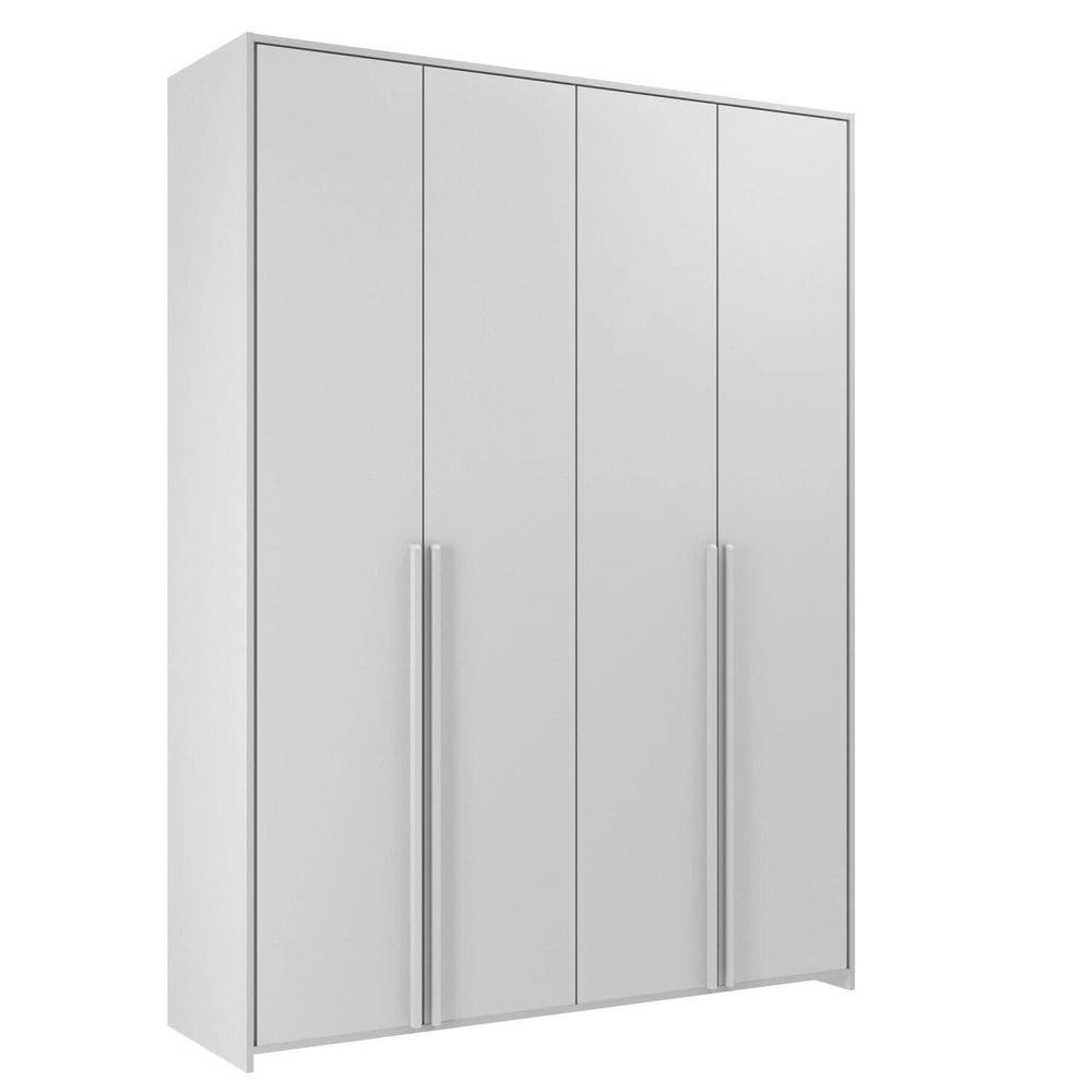 Guarda-roupas Infantil Mdf 4 Portas Modulados Cinza