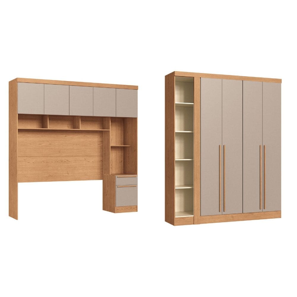 Guarda-roupa Casal 11 Portas Infinity Cedro/Duna