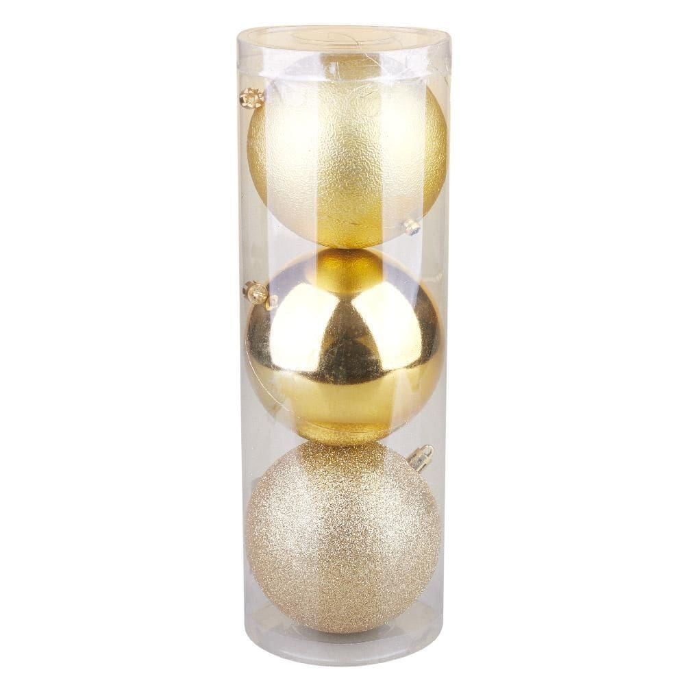 Kit Bolas de Natal Dourado Elegance Cazza