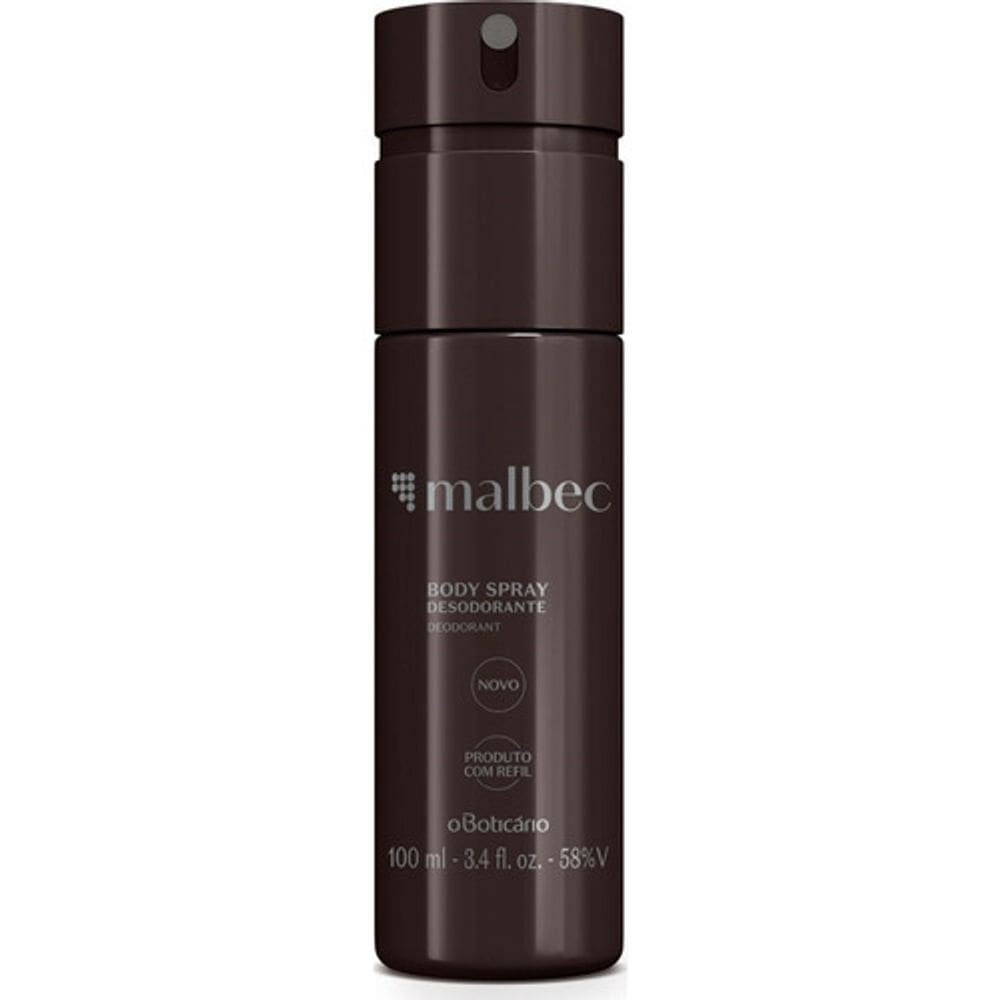 Boticario Desodorante Body Spray Malbec 100Ml