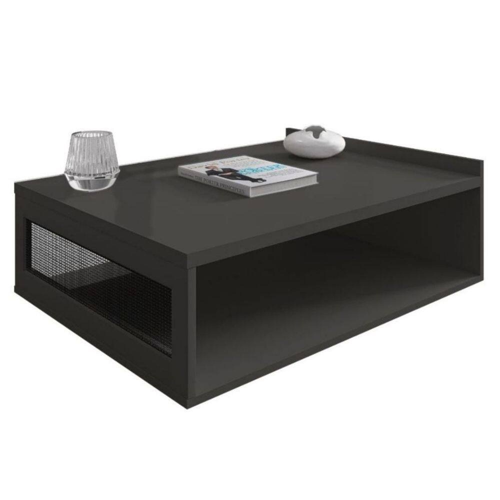 Mesa de Centro Moderna Em MDF Sala de Estar 91x70 cm
