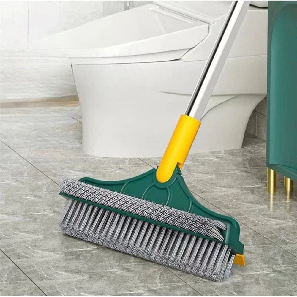 Vassoura Escova 3 em 1 Vassoura Rodo Gap Esfregão 180º Limpeza Rodo Mop Limpa Canto Pisos Rejuntes