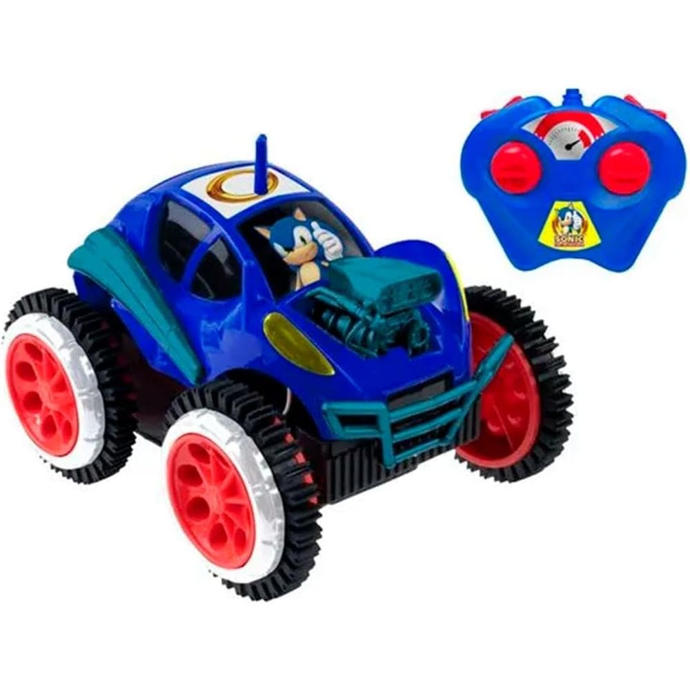 Carrinho Tumbling Rush Sonic Radio Controle/Funçoes Candide