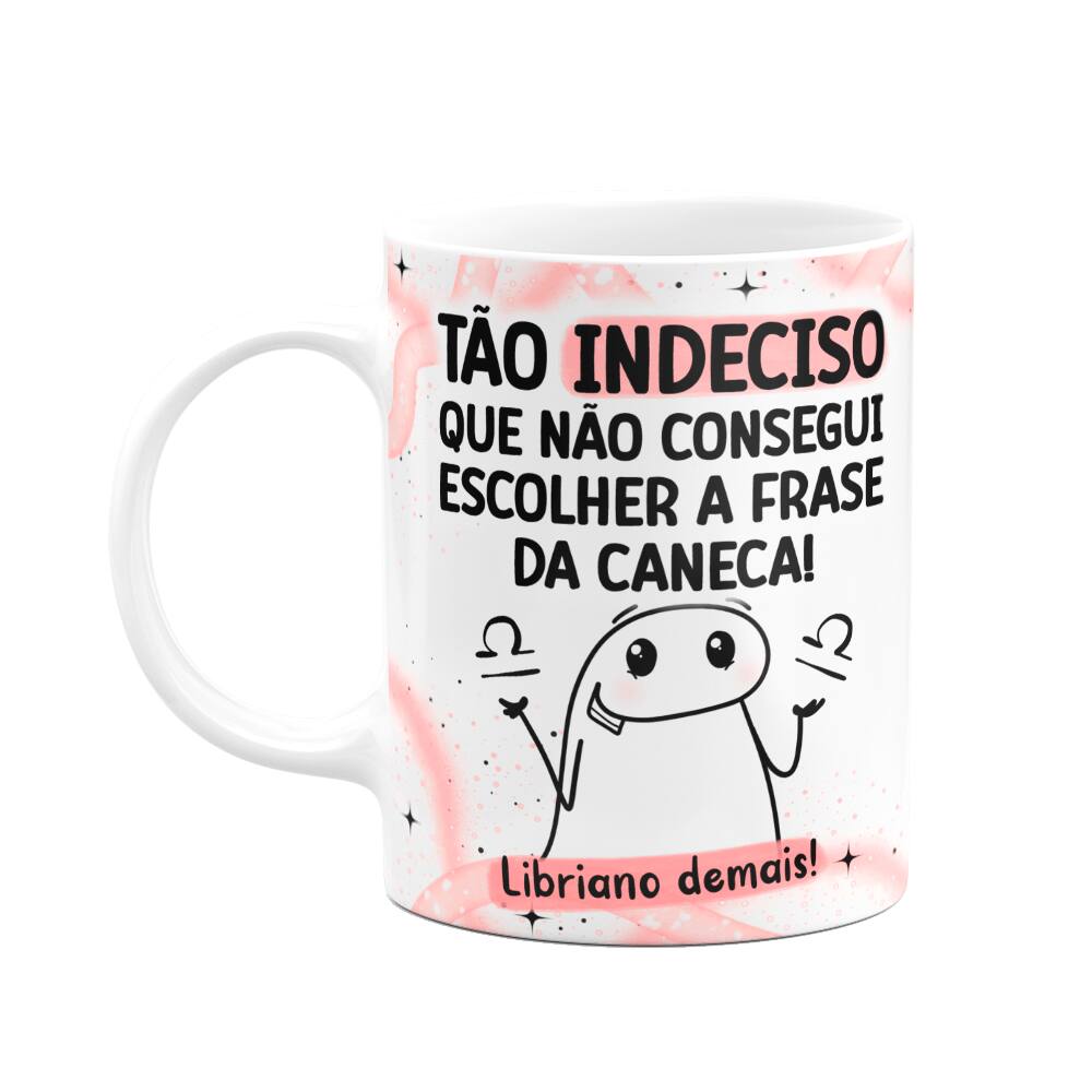 Caneca Flork Signos Libra - Libriano demais! 325ml
