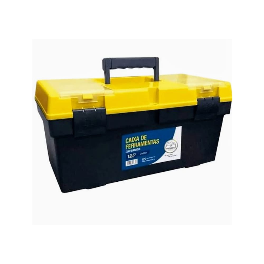 Caixa De Ferramentas 19,5\" - Preto Amarelo