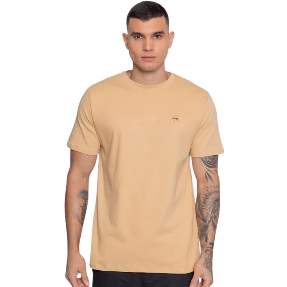 Camiseta Masculina HD Rounded Bege Claro HO167
