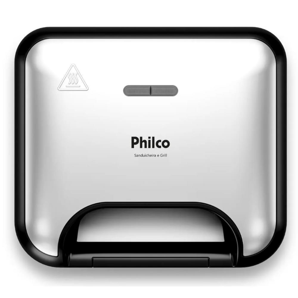 Sanduicheira Grill 750W Philco Antiaderente Platinum Ellegance 127V