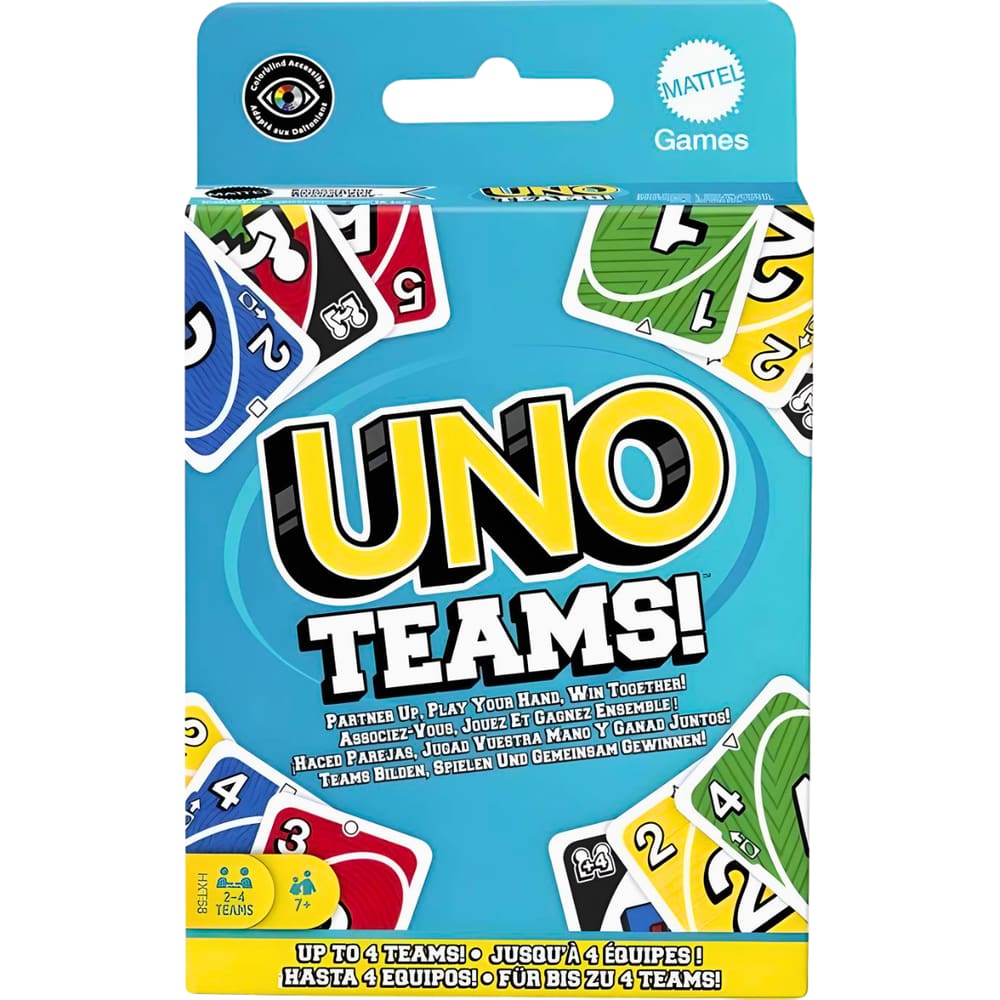 Jogo de Tabuleiro de Cartas Uno Teams HXT58 Mattel