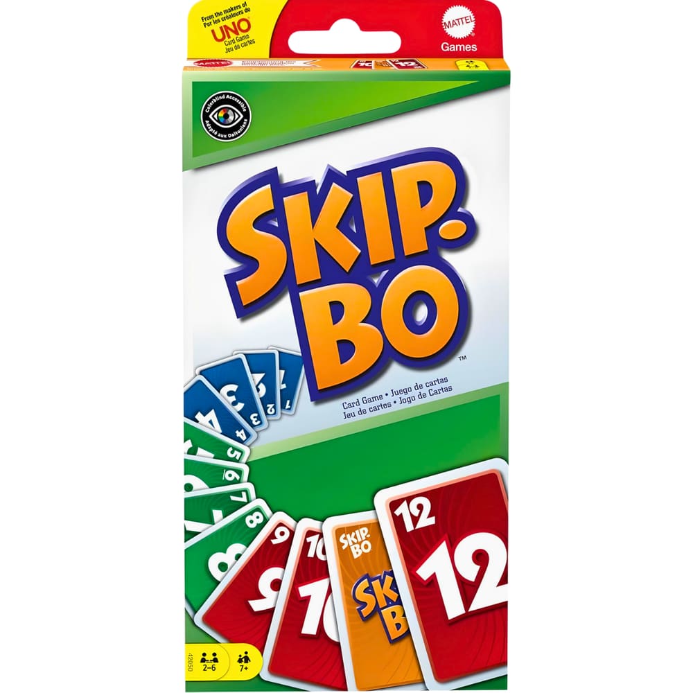 Jogo de Tabuleiro de Cartas Uno Skip-Bo Mattel