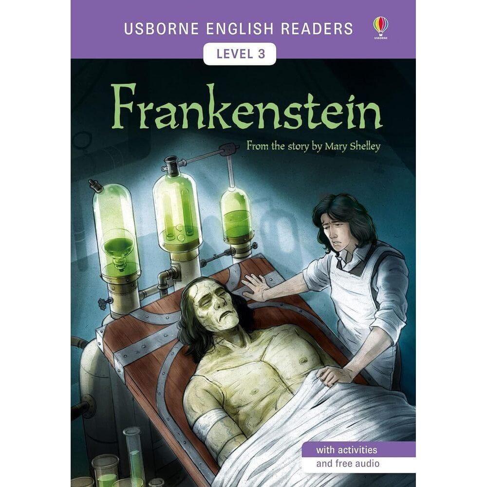 Frankenstein - Usborne English Readers - Level 3 - Book With Activities And Free Audio